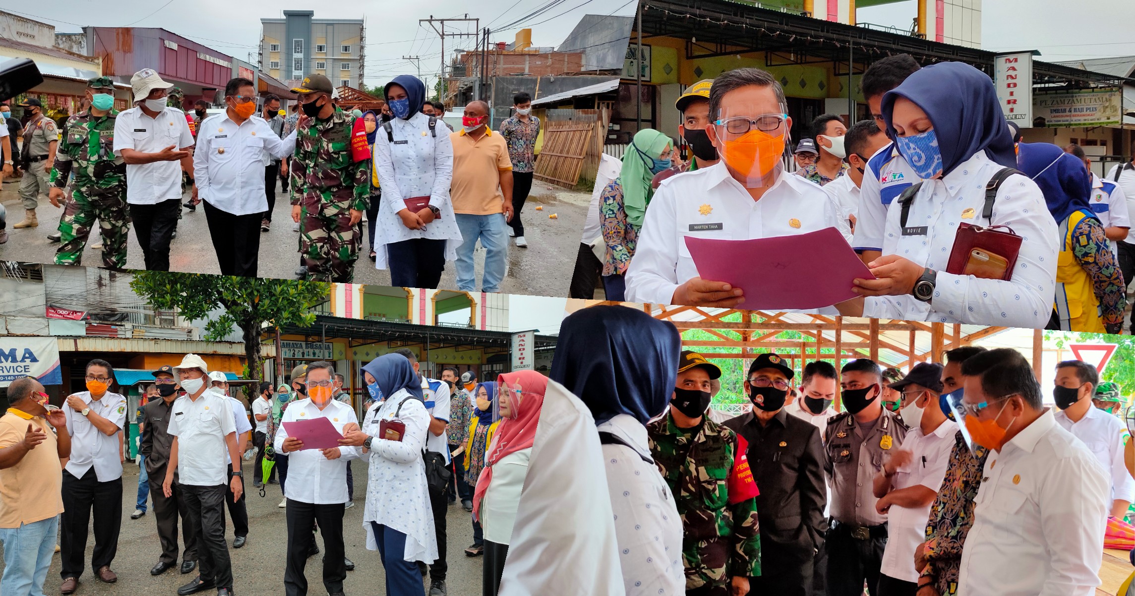 Walikota Gorontalo kunjungi lokasi pembangunan lapak sementara pedagang pasar sentral